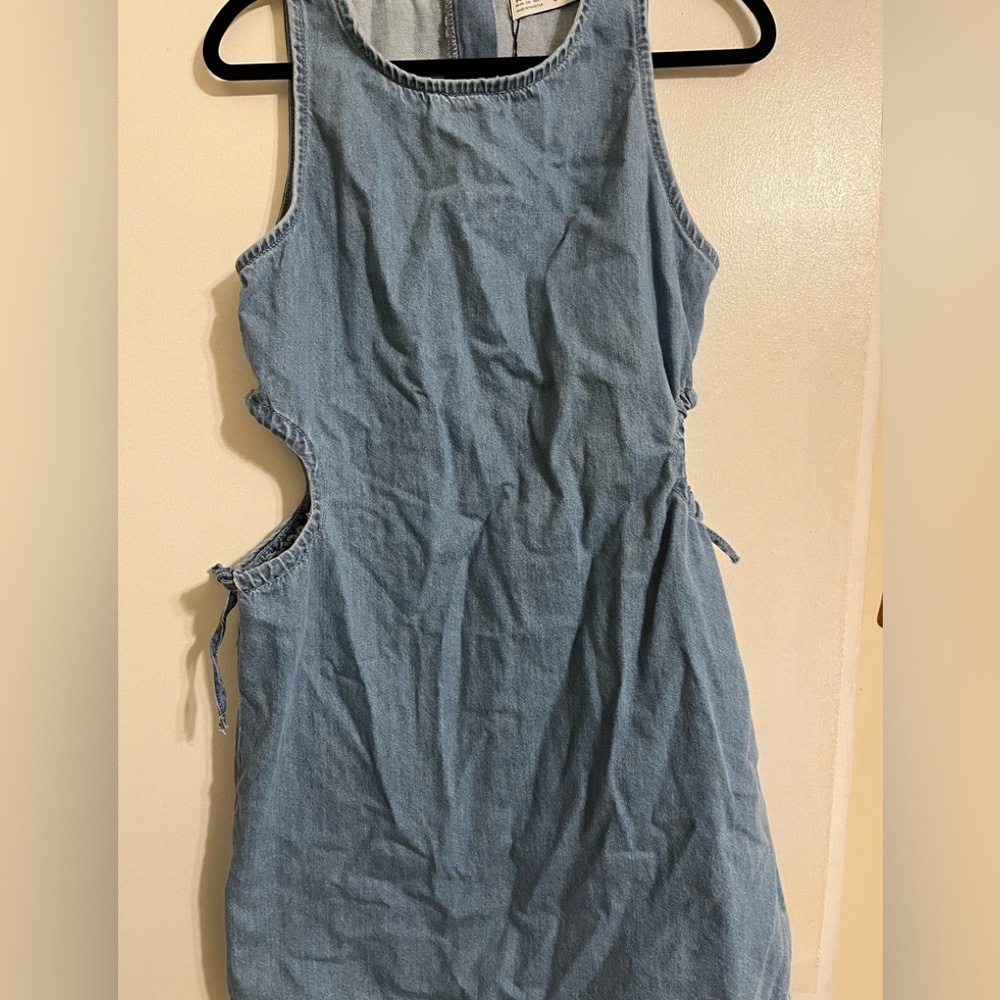 Denim Cutout Dress